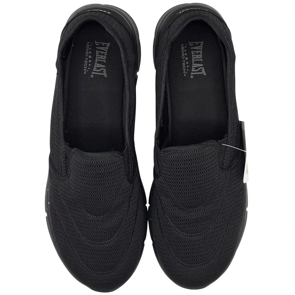 Everlast Black Mesh Slip On Memory Foam Footbed Athletic Shoes Men's‎ Size 11